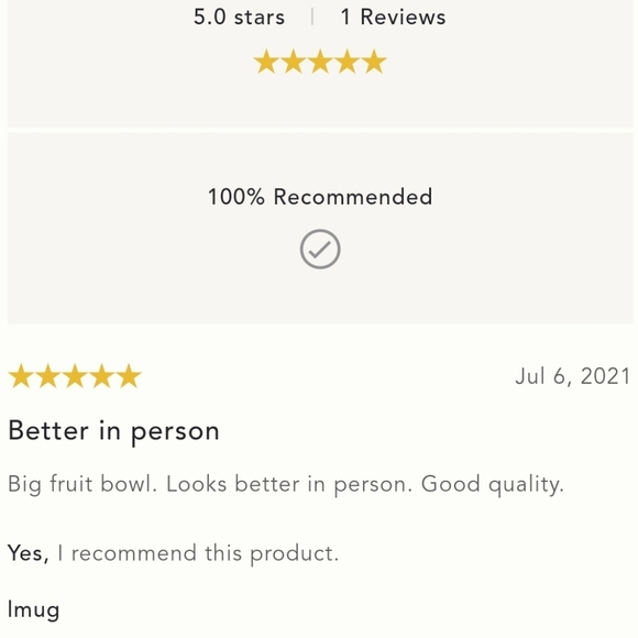 Anthropologie Louisa Serving Bowl - ivory - Picture 6 of 6